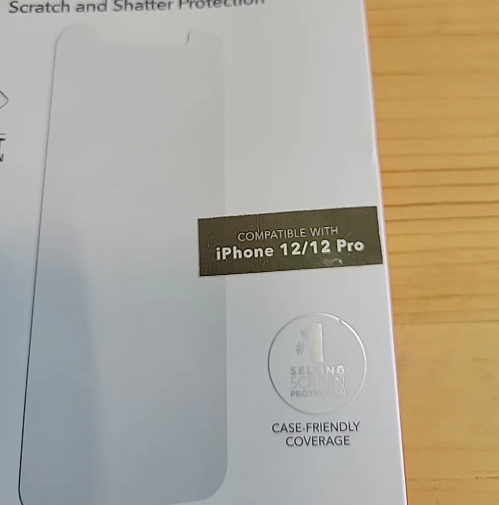 ZAGG InvisibleShield Hybrid Glass Screen Protector iPhone 12 & 12 Pro